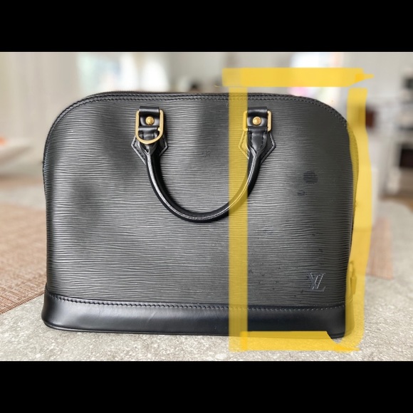 Vintage Louis Vuitton Alma Black Epi Handbag - Picture 14 of 14